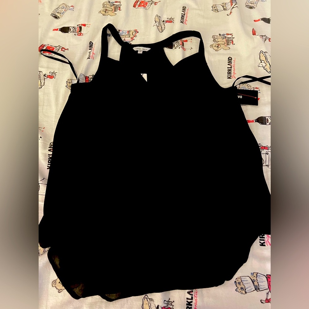 Women's Black Sleeveless Top